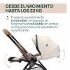 Cochecito Trio Chicco Mysa con Gran Comfort y First Seat Recline Amber Glow